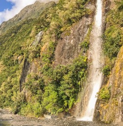Falls at Fox Glacier Valley Track, West Coast New Zealand
