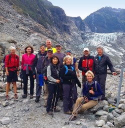 nz trails group at fox glacier