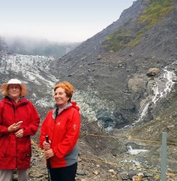 hikers at fox glacier