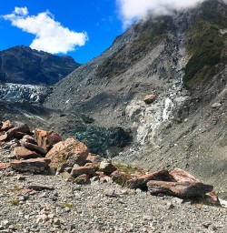 The the terminal face of Fox Glacier. Nature at work.