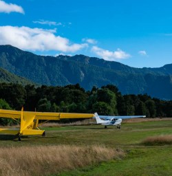 Grass runway Makarora