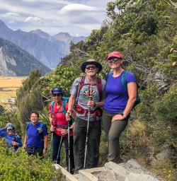 Group at Aoraki Mount Cook National Park, Canterbury New Zealand