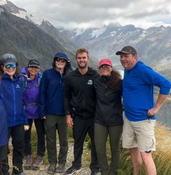 Group at Aoraki Mount Cook, Canterbury New Zealand