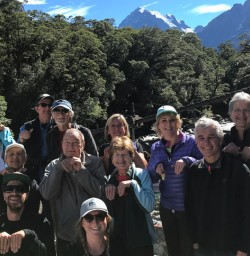 Group at the Chasm, Cleddau River Fiordland New Zealand