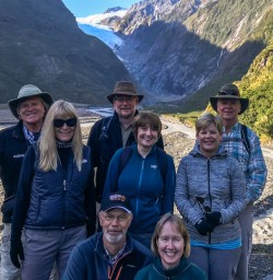 Group at Fox Glacier Valley Track, West Coast New Zealand