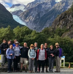 Group at Franz Josef Glacier Car Park, West Coast New Zealand