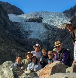 Group at Franz Josef Glacier, West Coast New Zealand