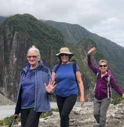 Group at Franz Josef Valley Walk, West Coast New Zealand