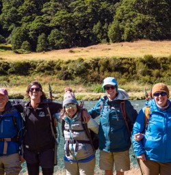 Group hike Siberia Valley