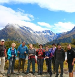 4 group hollyford track fiordland southland