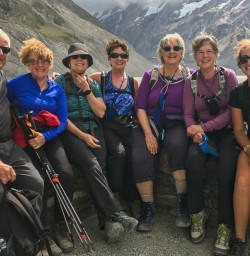 Group at Hooker Lake, Canterbury New Zealand