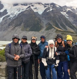 Couple at Hooker Valley Track, Canterbury New Zealand