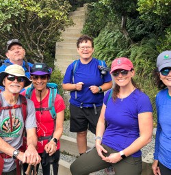 Group at Kea Point Track, Aoraki Mount Cook New Zealand