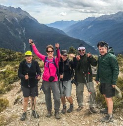Group at Key Summit Trail, Routeburn Track, Fiordland National Park Southland New Zealand