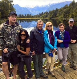 Group at Lake Matheson