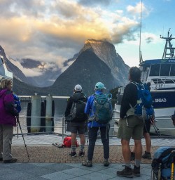Group at Milford Sound, Fiordland National Park Southland New Zealand