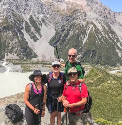 Group at Sealy Tarns Track, Canterbury New Zealand