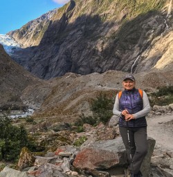 Guest at Franz Josef Glacier, West Coast New Zealand