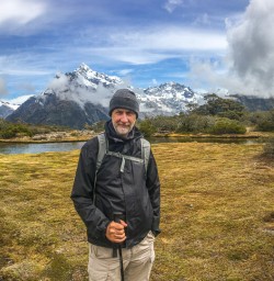 Guest at Key Summit Lookout Trail Lake, Fiordland New Zealand
