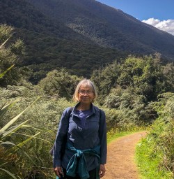 Guest at Makarora river, Mount Aspiring National Park, Otago New Zealand