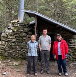Guests at Sam Summers hut