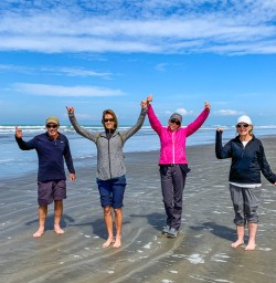 Guests enjoying the coastline