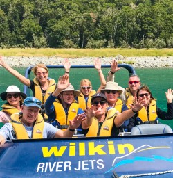 Guests on Wilkin River Jet Boat