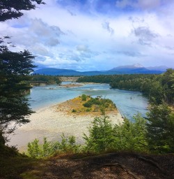Overlooking the Waiau River from the Kepler Track