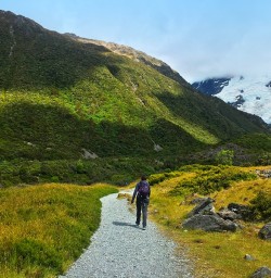 Walking the valley floor track