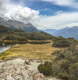 Atop of the Key Summit Lookout Trail Lake, Fiordland New Zealand