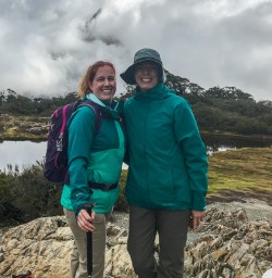 Ladies at Key Summit Lookout Trail, Routeburn Track, Fiordland National Park Southland New Zealand