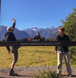 Ladies at Lake Matheson, West Coast New Zealand