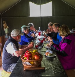Lunch at Martins Bay, Fiordland National Park Southland New Zealand