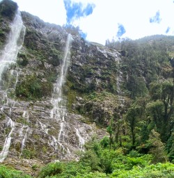 Milford Track waterfalls