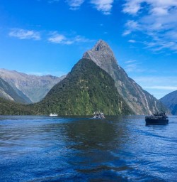 Mitre Peak at Milford Sound, Fiordland National Park Southland New Zealand