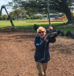 Playing at Christchurch park