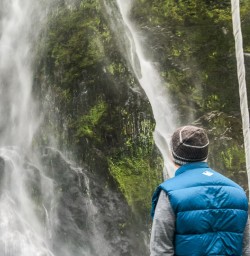 Stirling Falls at Milford Sound, Fiordland New Zealand