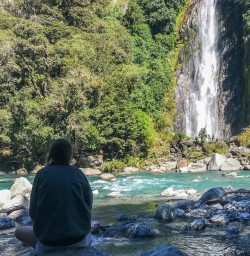 Thunder Creek Falls, Haast Pass Otago New Zealand