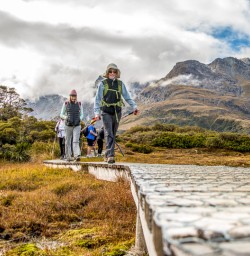 Walking the Key Summit Trail, Routeburn Track, Fiordland National Park Southland New Zealand