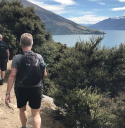 Walking the Mou Waho Island, Lake Wanaka Otago New Zealand