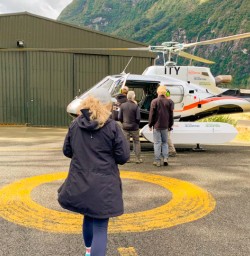 4. Boarding the Heli to Martins Bay