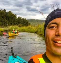 4. Chris kayaking