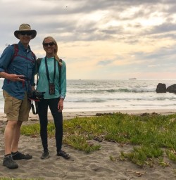 4. Godley Head couple on Beach