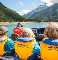 4. Guests and driver on Jet Boat Siberia Valley