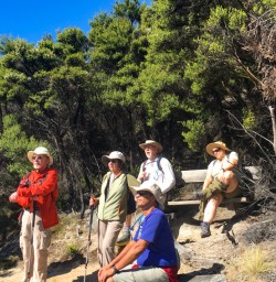 4. Guests enjoying view on Mou Waho Island