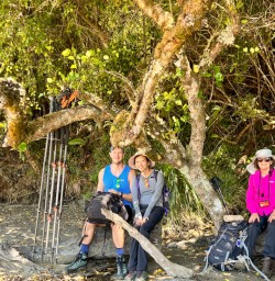 4. Guests taking break Stewart Island
