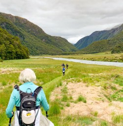 4. Guests walking track Siberia Valley