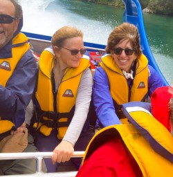 4. Guide and guests on Jetboat Siberia Valley