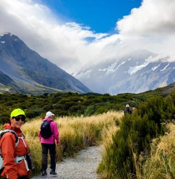 4. Happy guest on Hooker Valley Track