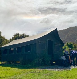 4. Lunch tent at Martins Bay